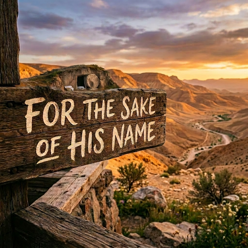 “For the sake of his name”